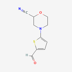 4-(5-Formylthiophen-2-YL)morpholine-2-carbonitrile