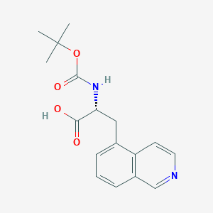 (2R)-2-{[(tert-butoxy)carbonyl]amino}-3-(isoquinolin-5-yl)propanoic acid