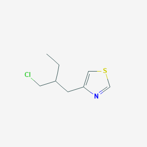 4-[2-(Chloromethyl)butyl]-1,3-thiazole