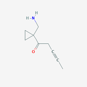 1-[1-(Aminomethyl)cyclopropyl]pent-3-yn-1-one