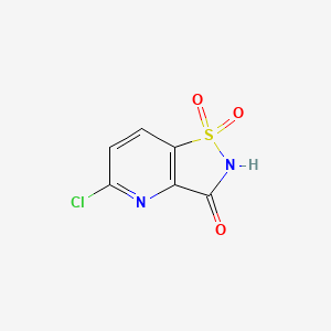 5-Chloro-2H,3H-1lambda6-[1,2]thiazolo[4,5-b]pyridine-1,1,3-trione