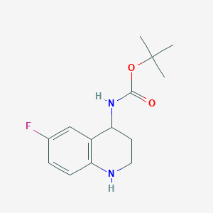 tert-butyl N-(6-fluoro-1,2,3,4-tetrahydroquinolin-4-yl)carbamate