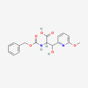 2-{[(Benzyloxy)carbonyl]amino}-3-hydroxy-3-(6-methoxypyridin-2-yl)propanoic acid