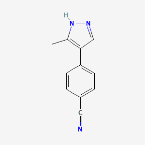 4-(5-methyl-1H-pyrazol-4-yl)benzonitrile