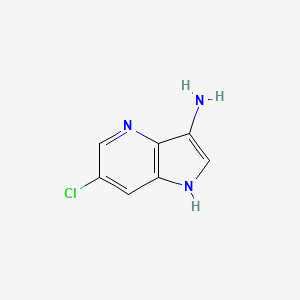 molecular formula C7H6ClN3 B1525329 6-氯-1H-吡咯并[3,2-b]吡啶-3-胺 CAS No. 1190317-60-2