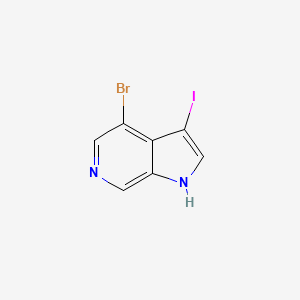 molecular formula C7H4BrIN2 B1525331 4-bromo-3-iodo-1H-pyrrolo[2,3-c]pyridine CAS No. 1190319-21-1