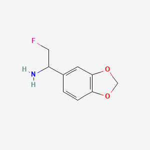 1-(1,3-Benzodioxol-5-yl)-2-fluoroethanamine