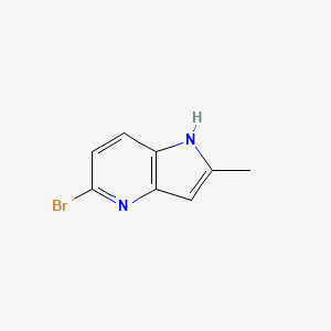 molecular formula C8H7BrN2 B1525332 5-bromo-2-methyl-1H-pyrrolo[3,2-b]pyridine CAS No. 1190318-00-3