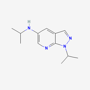 N,1-bis(propan-2-yl)-1H-pyrazolo[3,4-b]pyridin-5-amine