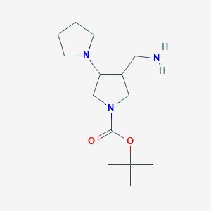 Tert-butyl 3-(aminomethyl)-4-(pyrrolidin-1-yl)pyrrolidine-1-carboxylate