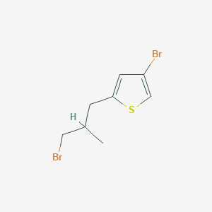 4-Bromo-2-(3-bromo-2-methylpropyl)thiophene