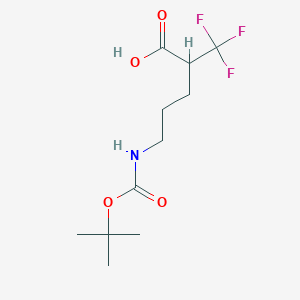 5-{[(Tert-butoxy)carbonyl]amino}-2-(trifluoromethyl)pentanoic acid