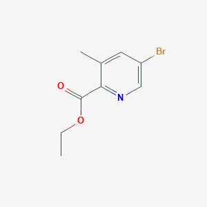 molecular formula C9H10BrNO2 B1525335 Ethyl 5-bromo-3-methylpicolinate CAS No. 794592-13-5