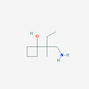 1-(1-Amino-2-methylbutan-2-yl)cyclobutan-1-ol