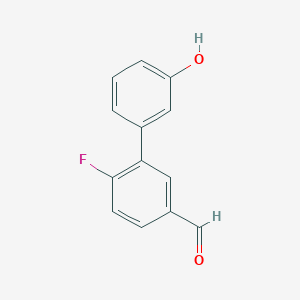 4-Fluoro-3-(3-hydroxyphenyl)benzaldehyde