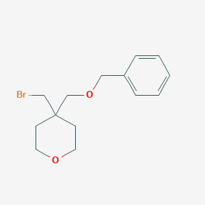 4-[(Benzyloxy)methyl]-4-(bromomethyl)oxane