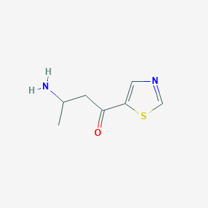 3-Amino-1-(1,3-thiazol-5-yl)butan-1-one