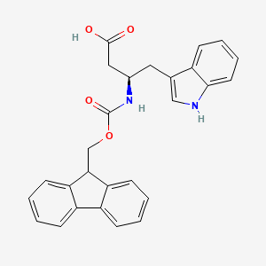 (R)-3-((((9H-Fluoren-9-yl)methoxy)carbonyl)amino)-4-(1H-indol-3-yl)butanoic acid