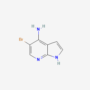 molecular formula C7H6BrN3 B1525341 5-溴-1H-吡咯并[2,3-b]吡啶-4-胺 CAS No. 1190317-11-3