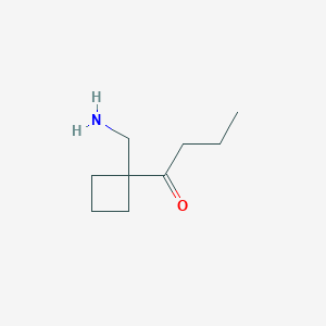 1-[1-(Aminomethyl)cyclobutyl]butan-1-one