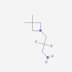 3-(3,3-Dimethylazetidin-1-yl)-2,2-difluoropropan-1-amine