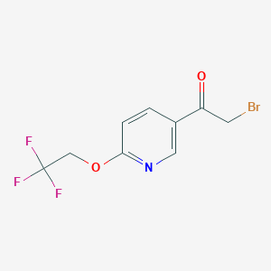 2-Bromo-1-(6-(2,2,2-trifluoroethoxy)pyridin-3-yl)ethanone