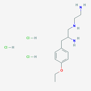 N1-(2-Aminoethyl)-3-(4-ethoxyphenyl)propane-1,2-diamine trihydrochloride