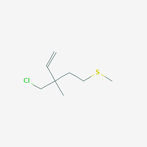 3-(Chloromethyl)-3-methyl-5-(methylsulfanyl)pent-1-ene