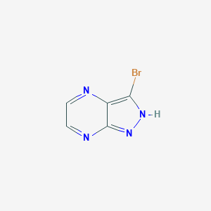 molecular formula C5H3BrN4 B152535 3-溴-1H-吡唑并[3,4-B]吡嗪 CAS No. 81411-68-9