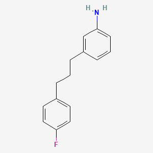 3-[3-(4-Fluorophenyl)propyl]aniline