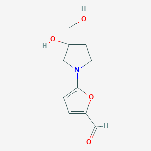 5-[3-Hydroxy-3-(hydroxymethyl)pyrrolidin-1-yl]furan-2-carbaldehyde