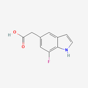 2-(7-fluoro-1H-indol-5-yl)acetic acid