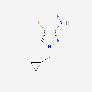 4-Bromo-1-(cyclopropylmethyl)-1H-pyrazol-3-amine