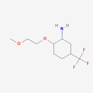 2-(2-Methoxyethoxy)-5-(trifluoromethyl)cyclohexanamine