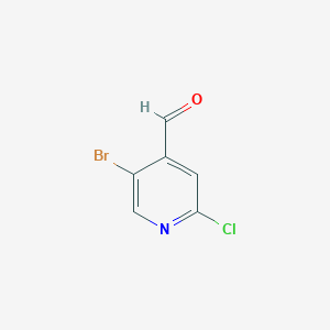 molecular formula C6H3BrClNO B1525356 5-Bromo-2-chloropyridine-4-carbaldehyde CAS No. 1060802-23-4