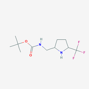 tert-butyl N-{[5-(trifluoromethyl)pyrrolidin-2-yl]methyl}carbamate