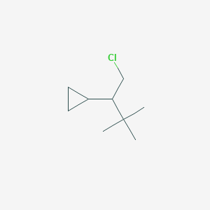 (1-Chloro-3,3-dimethylbutan-2-yl)cyclopropane