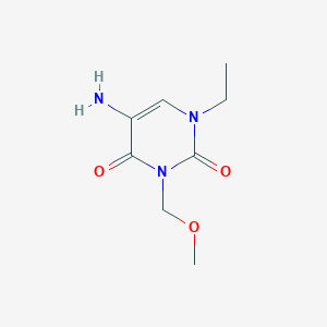 5-Amino-1-ethyl-3-(methoxymethyl)-1,2,3,4-tetrahydropyrimidine-2,4-dione