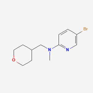 molecular formula C12H17BrN2O B1525360 5-溴-N-甲基-N-(四氢-2H-吡喃-4-基甲基)-2-吡啶胺 CAS No. 1220017-48-0