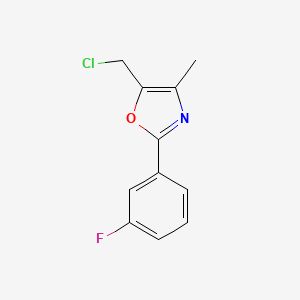 5-(Chloromethyl)-2-(3-fluorophenyl)-4-methyl-1,3-oxazole