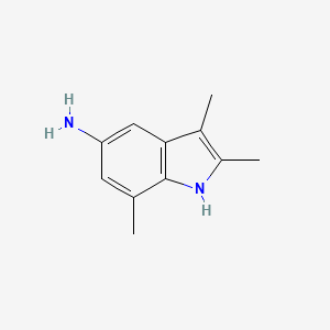 2,3,7-Trimethyl-1H-indol-5-amine