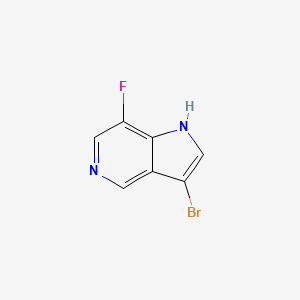 molecular formula C7H4BrFN2 B1525364 3-bromo-7-fluoro-1H-pyrrolo[3,2-c]pyridine CAS No. 1190320-09-2