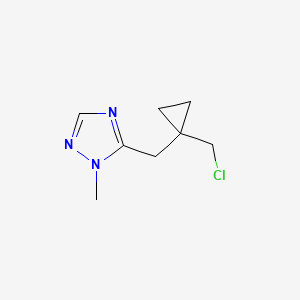 5-([1-(Chloromethyl)cyclopropyl]methyl)-1-methyl-1H-1,2,4-triazole