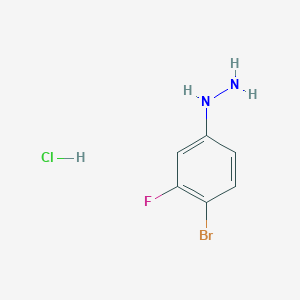 molecular formula C6H7BrClFN2 B1525368 (4-溴-3-氟苯基)肼盐酸盐 CAS No. 865705-44-8