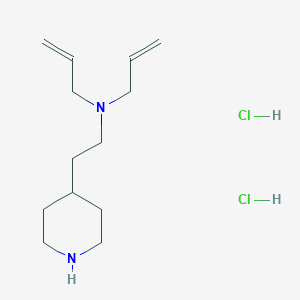 molecular formula C13H26Cl2N2 B1525369 N-Allyl-N-[2-(4-piperidinyl)ethyl]-2-propen-1-amine dihydrochloride CAS No. 1219961-11-1