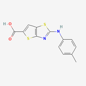 2-[(4-Methylphenyl)amino]thieno[2,3-d][1,3]thiazole-5-carboxylic acid