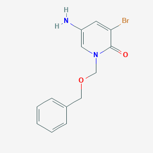 5-Amino-1-[(benzyloxy)methyl]-3-bromo-1,2-dihydropyridin-2-one