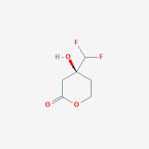 (4S)-4-(difluoromethyl)-4-hydroxyoxan-2-one