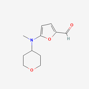 5-[Methyl(oxan-4-yl)amino]furan-2-carbaldehyde