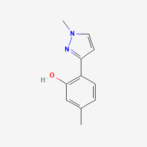 5-Methyl-2-(1-methyl-1H-pyrazol-3-YL)phenol